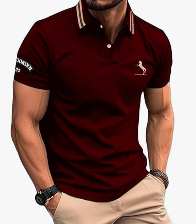 Brown T shirt for men