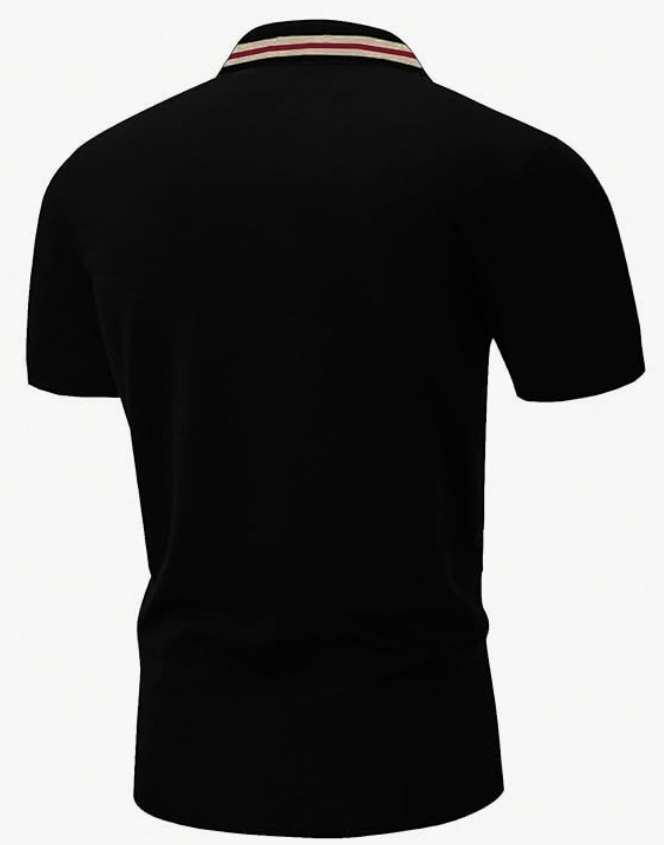 Black polo T shirt